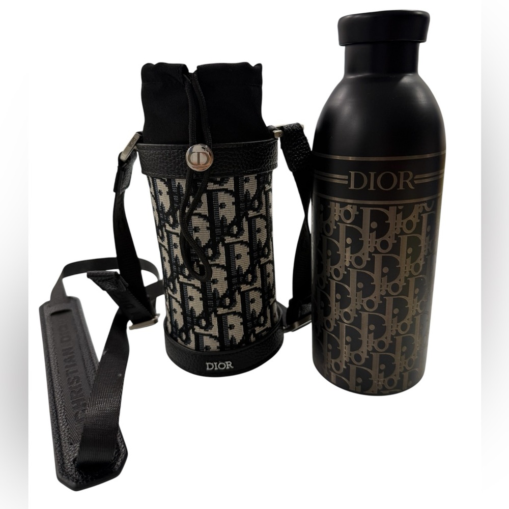 Dior Black and Blue Trotter Cup with Crossbody Strap Gift Set